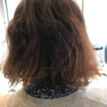 細くて広がる髪を太くしておさめます